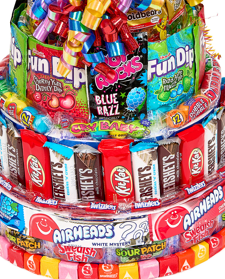 Candy Birthday Cake | 3 Tier Candy Bar Cake | Dylan's Candy Bar - Dylan ...