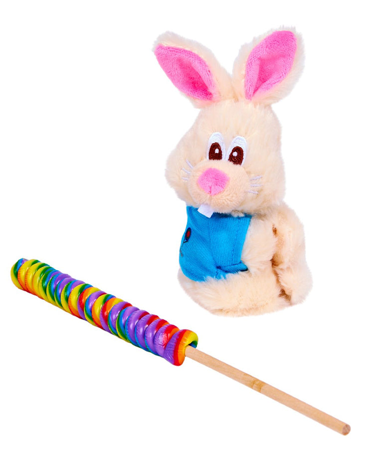 Wholesale Floral Stick - Bright Bear with Small Box of Candy and Balloon