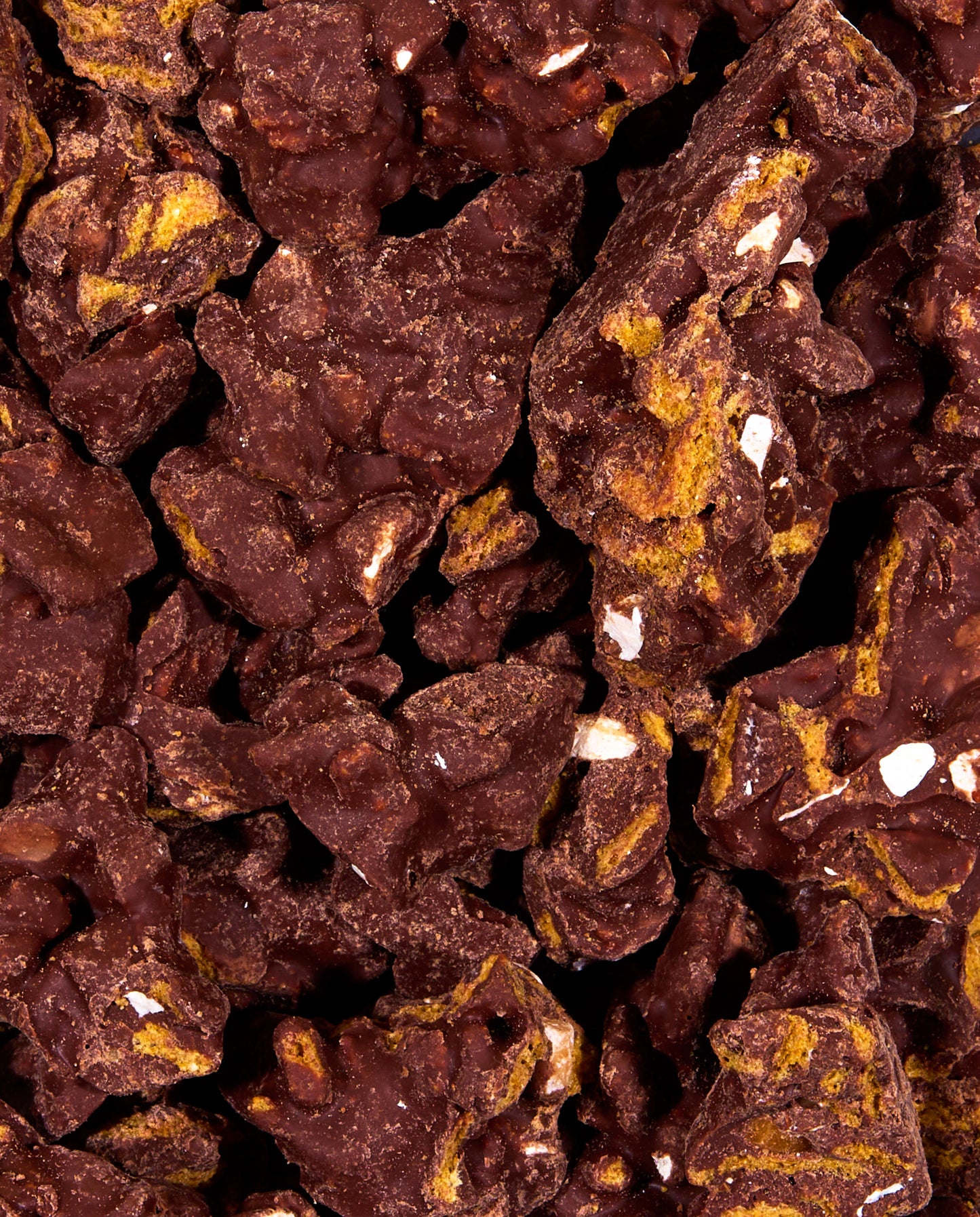 Zoomed-in OMG! Dark Chocolaty Clusters