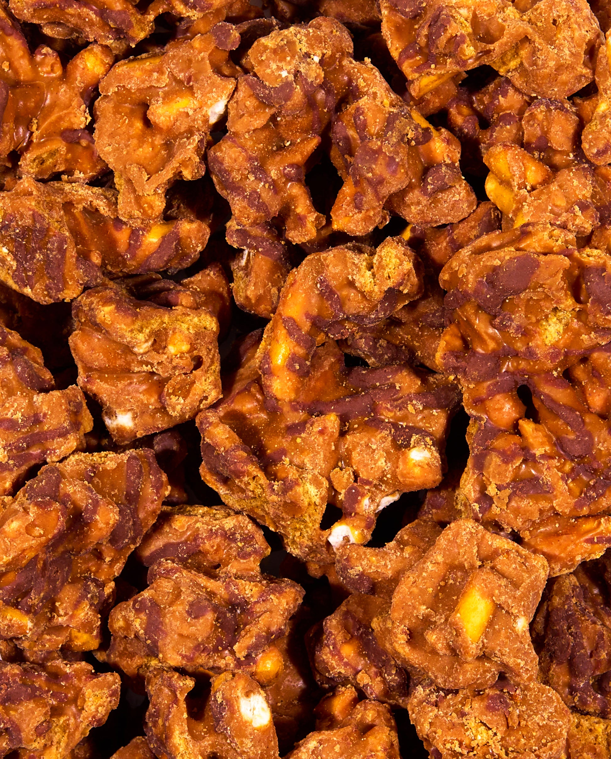 Zoomed-in OMG! Peanut Butter Chocolaty Clusters