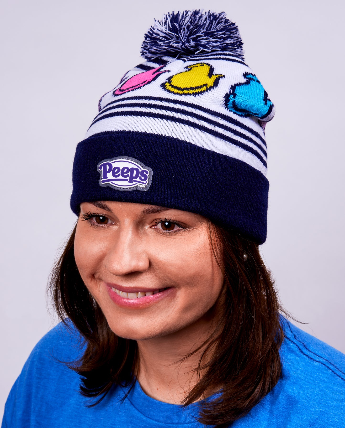 Peeps® Knit Pom-Pom Beanie