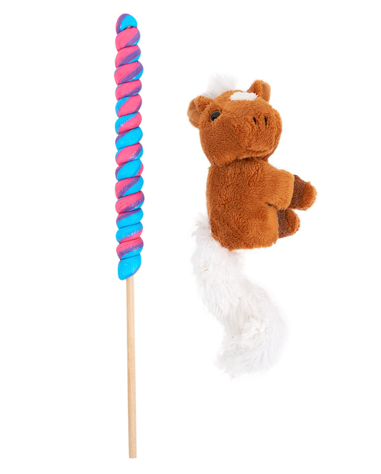 Wholesale Floral Stick - Bright Bear with Small Box of Candy and Balloon